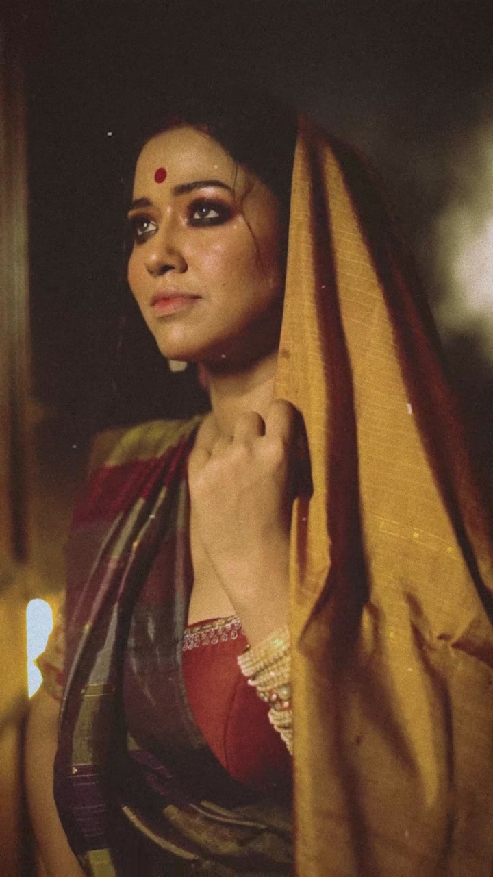Sarees / Golden-hour portraits — film still